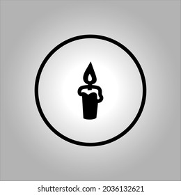 candle vector icon logo Halloween. Halloween icon set,symbol and vector,Can be used for web, print and mobile