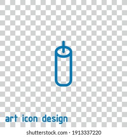candle vector icon on an abstract background