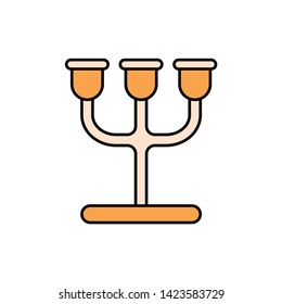 Candle vector icon sign symbol