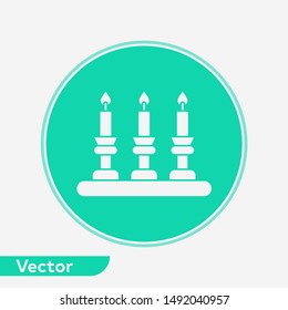 Candle vector icon sign symbol