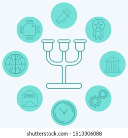 Candle vector icon sign symbol