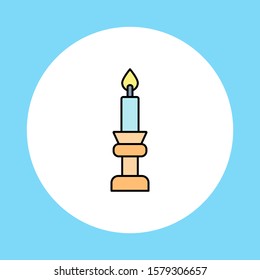 Candle vector icon sign symbol