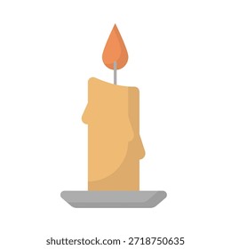 Icono del Vector de la vela que puede modificar o editar fácilmente

