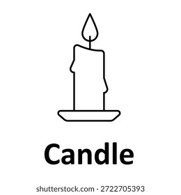 Candle Vector icon which can easily modify or edit
