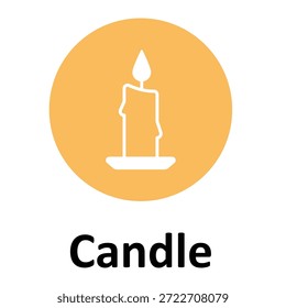 Candle Vector icon which can easily modify or edit
