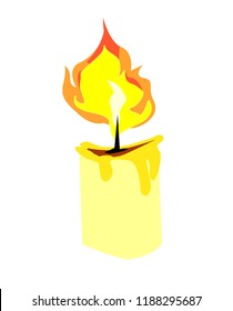 Candle Vector Illustration