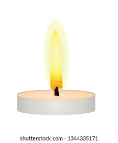 Candle. vector illustration