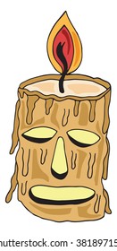 candle vector illustration