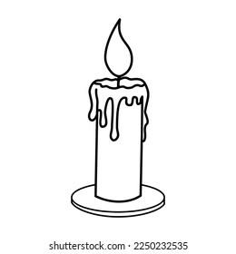 Candle vector illustration 