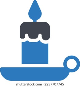 ilustración del vector de vela en un fondo transparente. Símbolos de calidad superior. Iconos vectoriales de glifos para diseño de conceptos y gráficos. 
