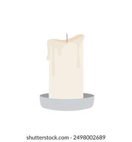 Candle vector illustration symbol light