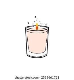 Candle Vector Image, Candle Icon Image, Candle Flame fector, Aroma Candle.