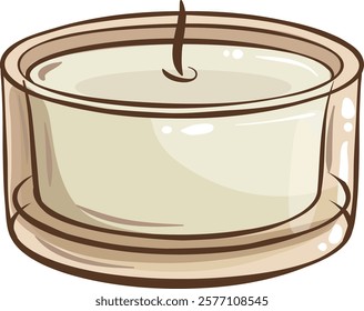 candle vector isolated colored illustration