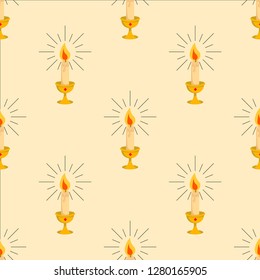 candle vector pattern