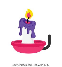 Icono de estilo de Vector de vela. Archivo Eps 10