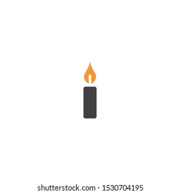 Candle vector,icon on a white background