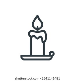 candle_halloween icon. Simple vector sign