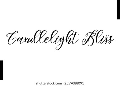 Candlelight Bliss text christmas holiday quotes istalist typography 