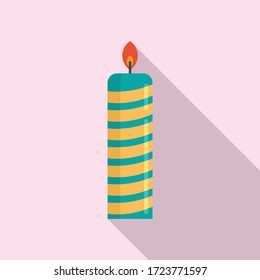 Candlelight icon. Flat illustration of candlelight vector icon for web design