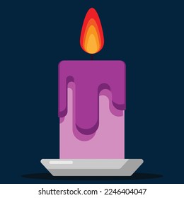 Candlelight icon. Subtatble to place on light, thankgiving, etc.