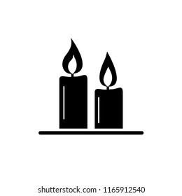 candlelight party icon vector