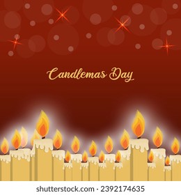 Candlemas Background Vector. Candlemas Day vector.