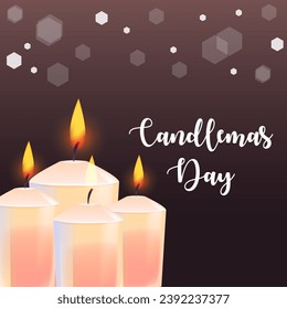 Candlemas Background Vector. Candlemas Day vector.