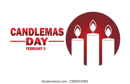 Candlemas Day Background. February 2. Vector illustration. Suitable for greeting card, poster and banner.