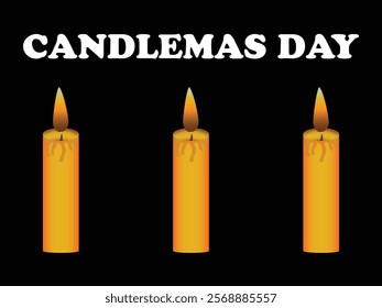 Candlemas Day Celebration banner. Vector illustration.