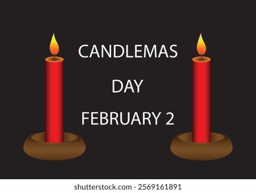 Candlemas Day Vector illustration. Template for background.