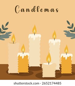 Coleção de Vetores de Festa de Luzes de Candlemas