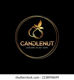 Candlenut Illustration Vector Style Logo