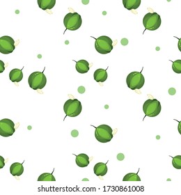 Candlenut Vegetable Seamless Pattern would be perfect for fabric, textile, gift wrap, wallpaper, surface designer, background, backdrop, and ornament.