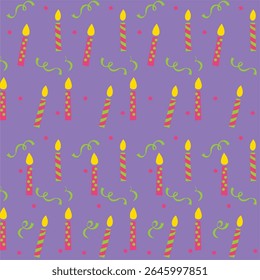 Candles for Birthday Celebration Vector