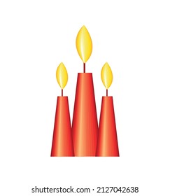 candles celebration event icon flat