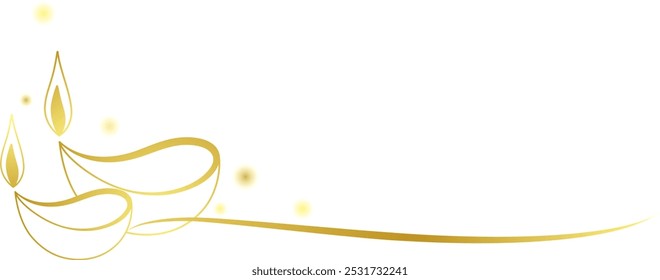 candles diwali festival light background vector