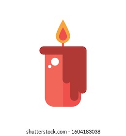 candles fire flames isolated icon vector illustration design
