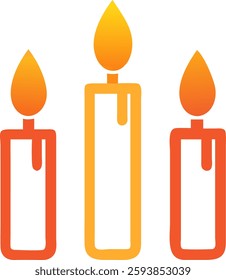 Candles icon. Creative element design from easter icons collection. Pixel perfect Candles icon for web design, apps, software, print usage. illustration vector on white background