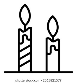 Candles Icon Element For Design