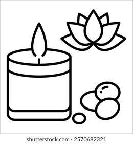 Candles Icon Element For Design