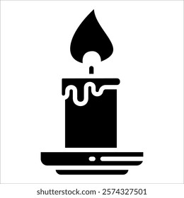 Candles Icon Element For Design