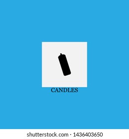 candles icon sign signifier vector