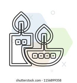 Candles icon vector can be used as png, Candles