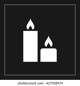 candles icon. candles vector illustration