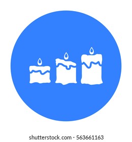 Candles icon of vector illustration for web and mobile