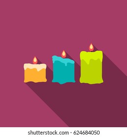 Candles icon of vector illustration for web and mobile