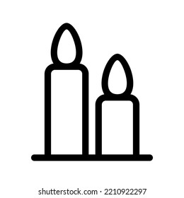 Icono de velas Ilustración de diseño del vector