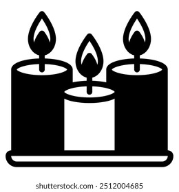 Icono de velas para Web, App, infografía, etc