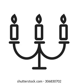 Candles, light, birthday icon vector image. Can also be used for wedding. Suitable for use on web apps, mobile apps and print media.