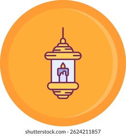 Línea de velas de diseño de iconos de Vector